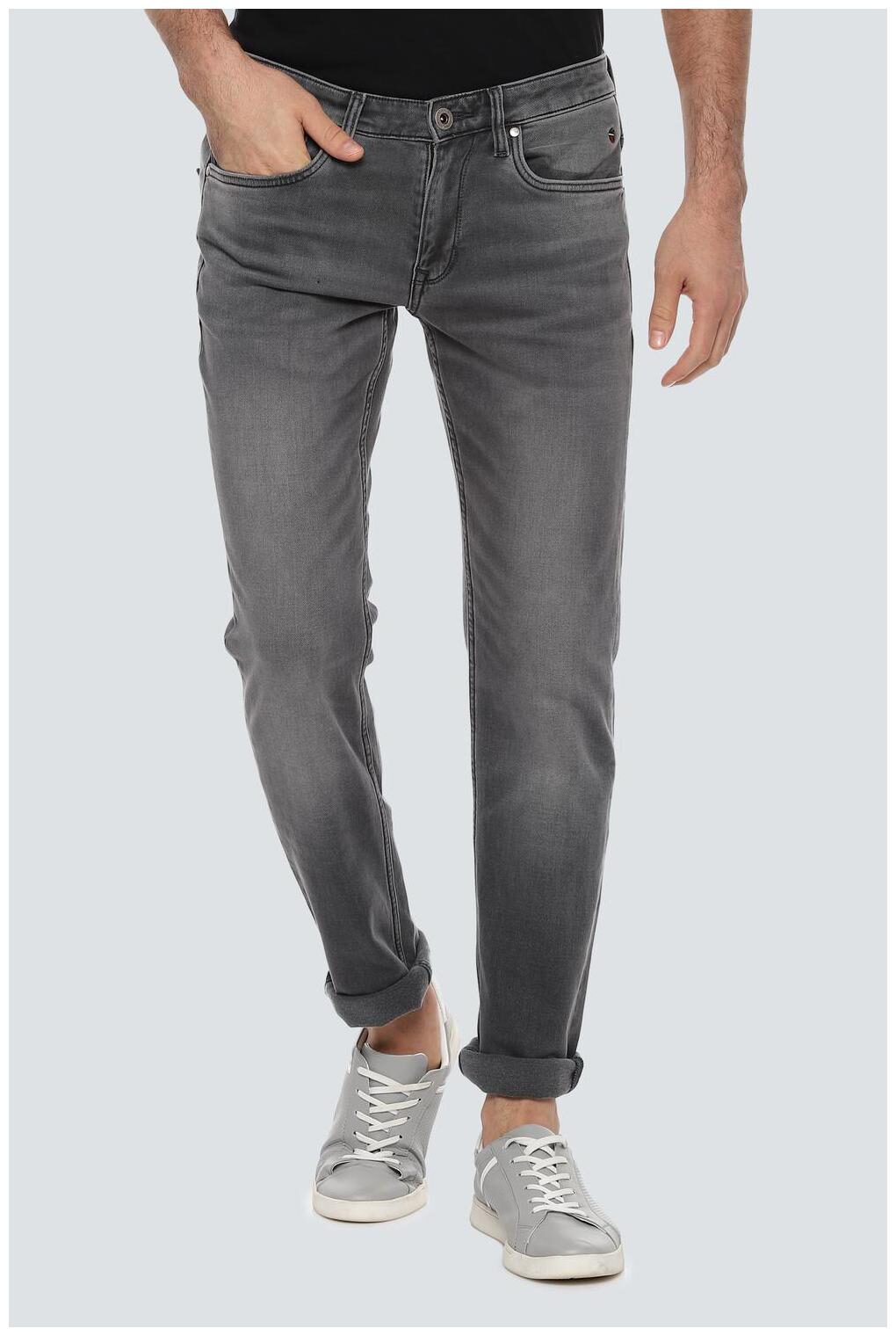 

Louis Philippe Men Grey Slim Fit Jeans