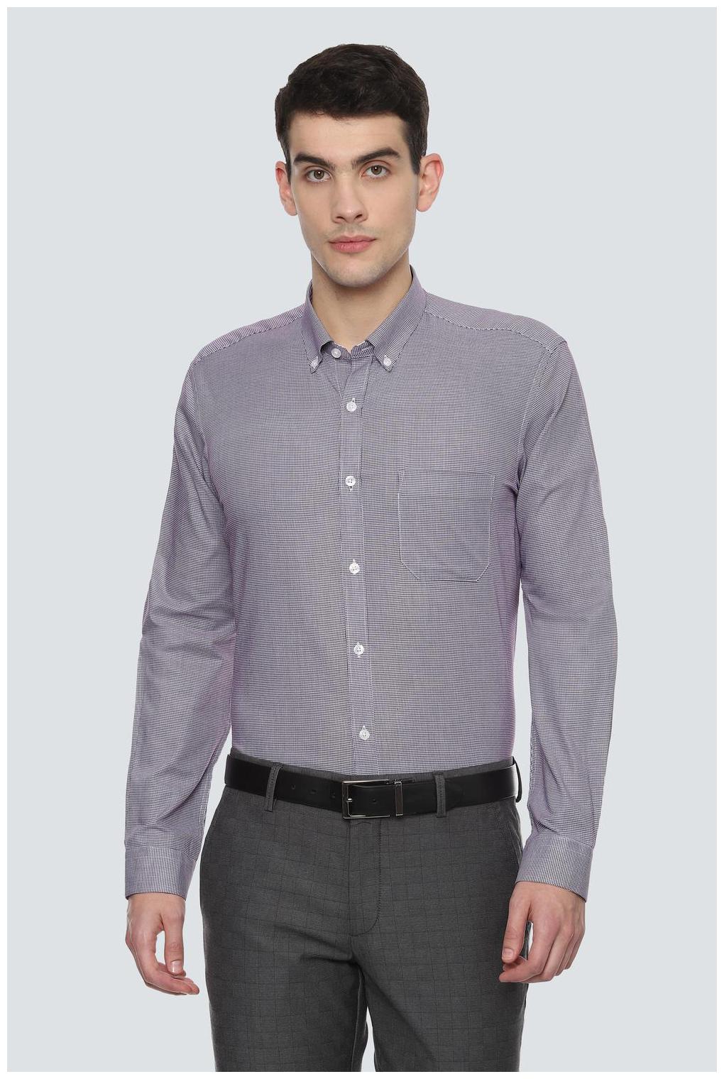 

Louis Philippe Men Slim fit Formal Shirt - Purple