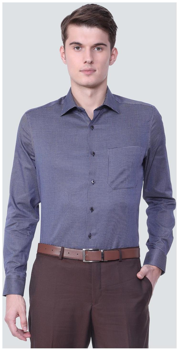 

Louis Philippe Men Regular fit Formal Shirt - Blue