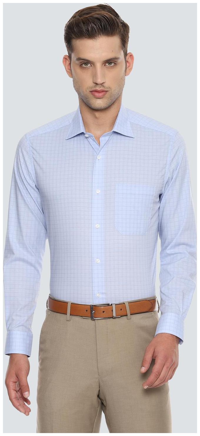 

Louis Philippe Men Regular fit Formal Shirt - Blue