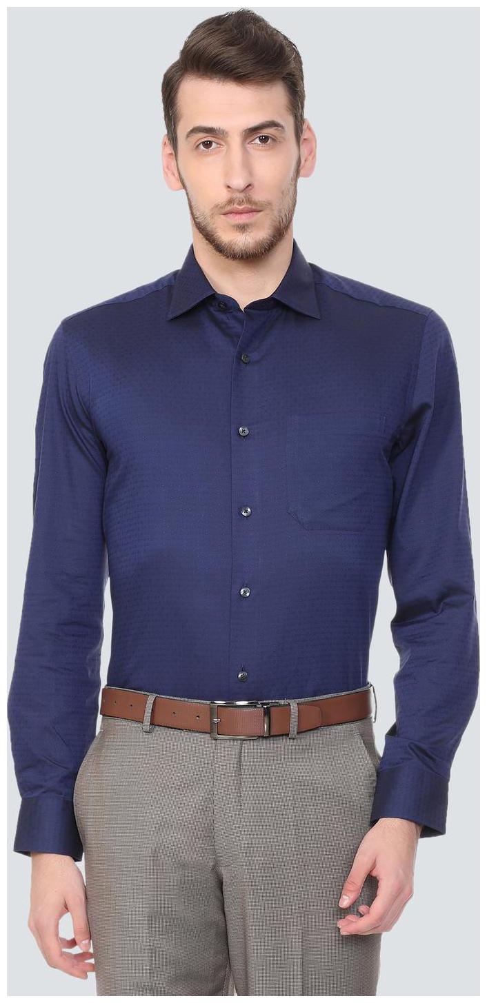 

Louis Philippe Men Regular fit Formal Shirt - Blue
