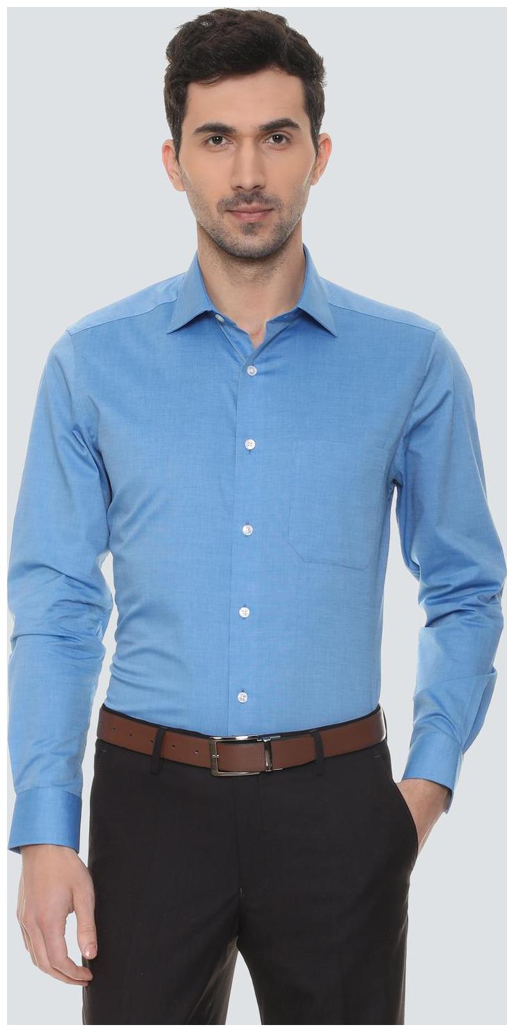

Louis Philippe Men Regular fit Formal Shirt - Blue