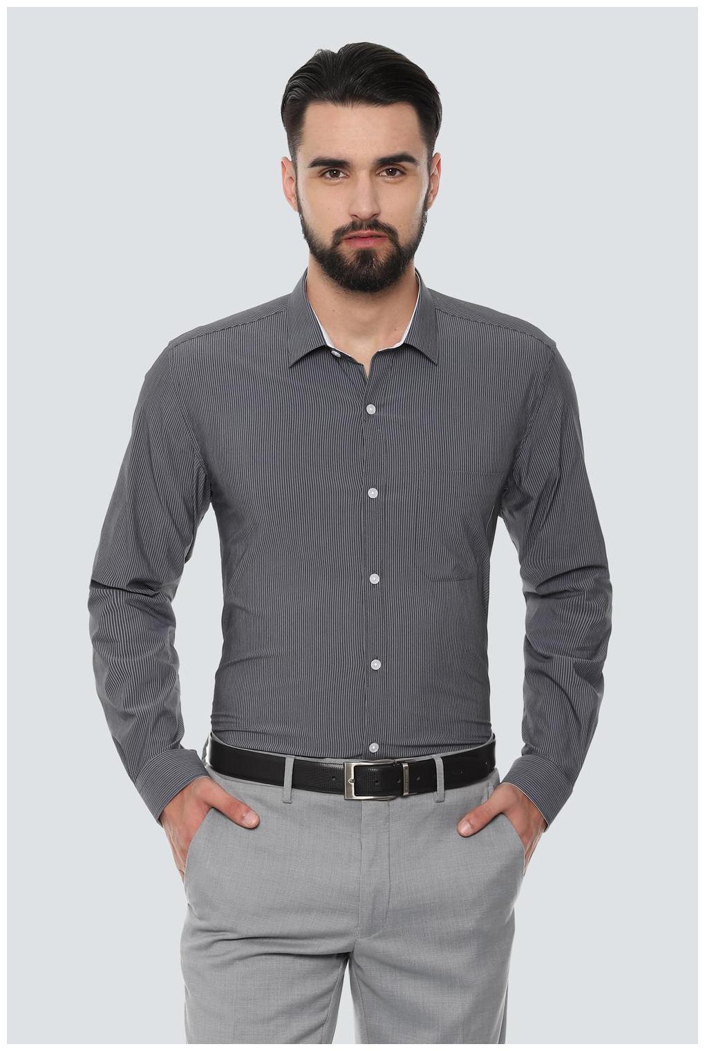 

Louis Philippe Men Slim fit Formal Shirt - Grey
