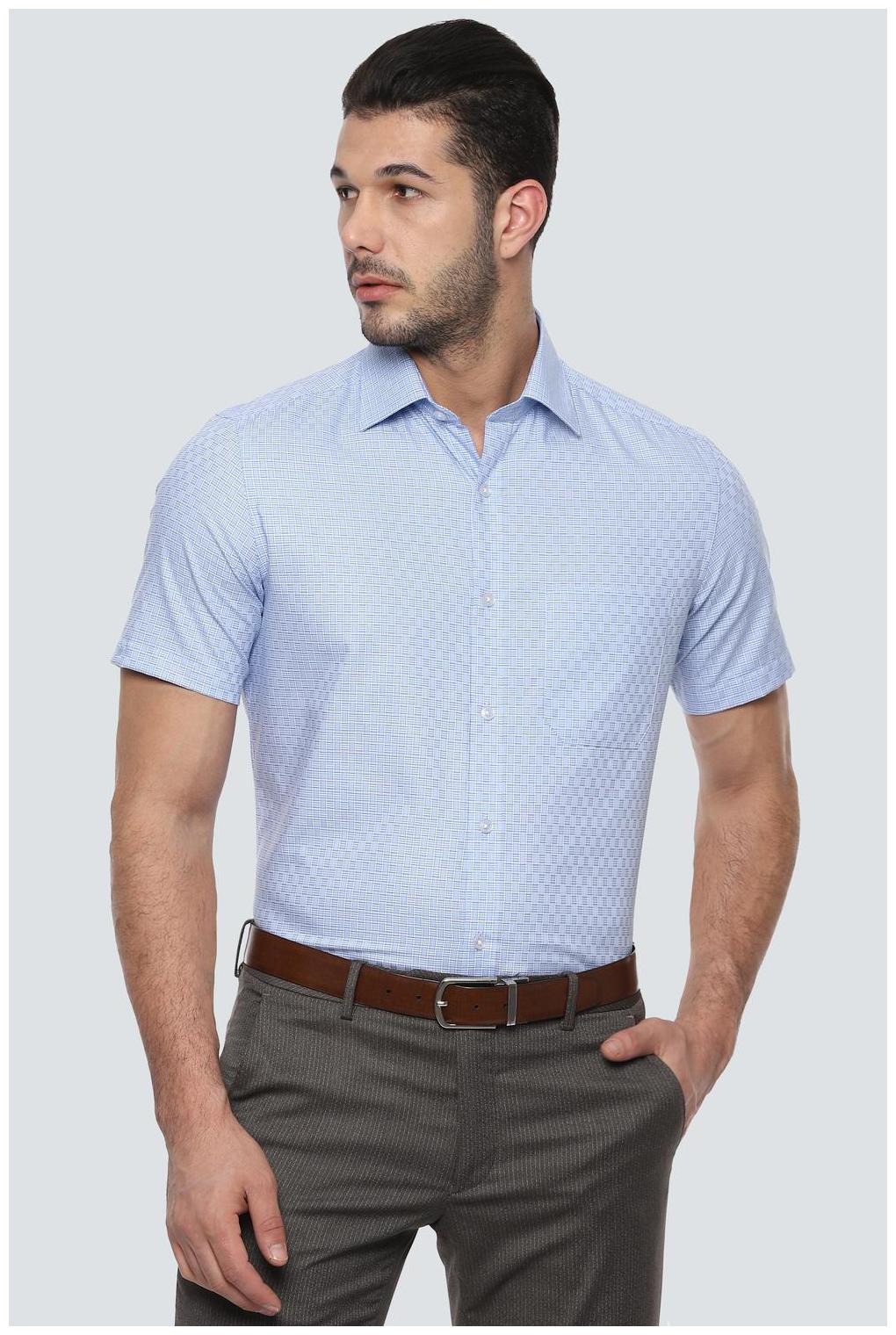 

Louis Philippe Men Regular fit Formal Shirt - Blue