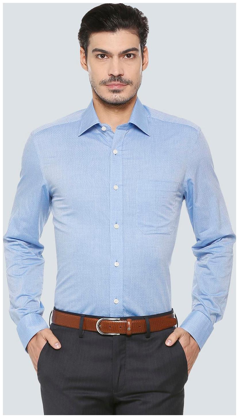 

Louis Philippe Men Regular fit Formal Shirt - Blue