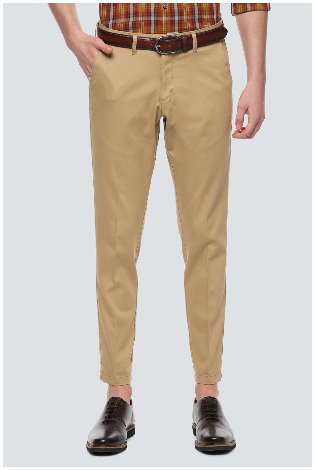 

Louis Philippe Beige Casual Trouser