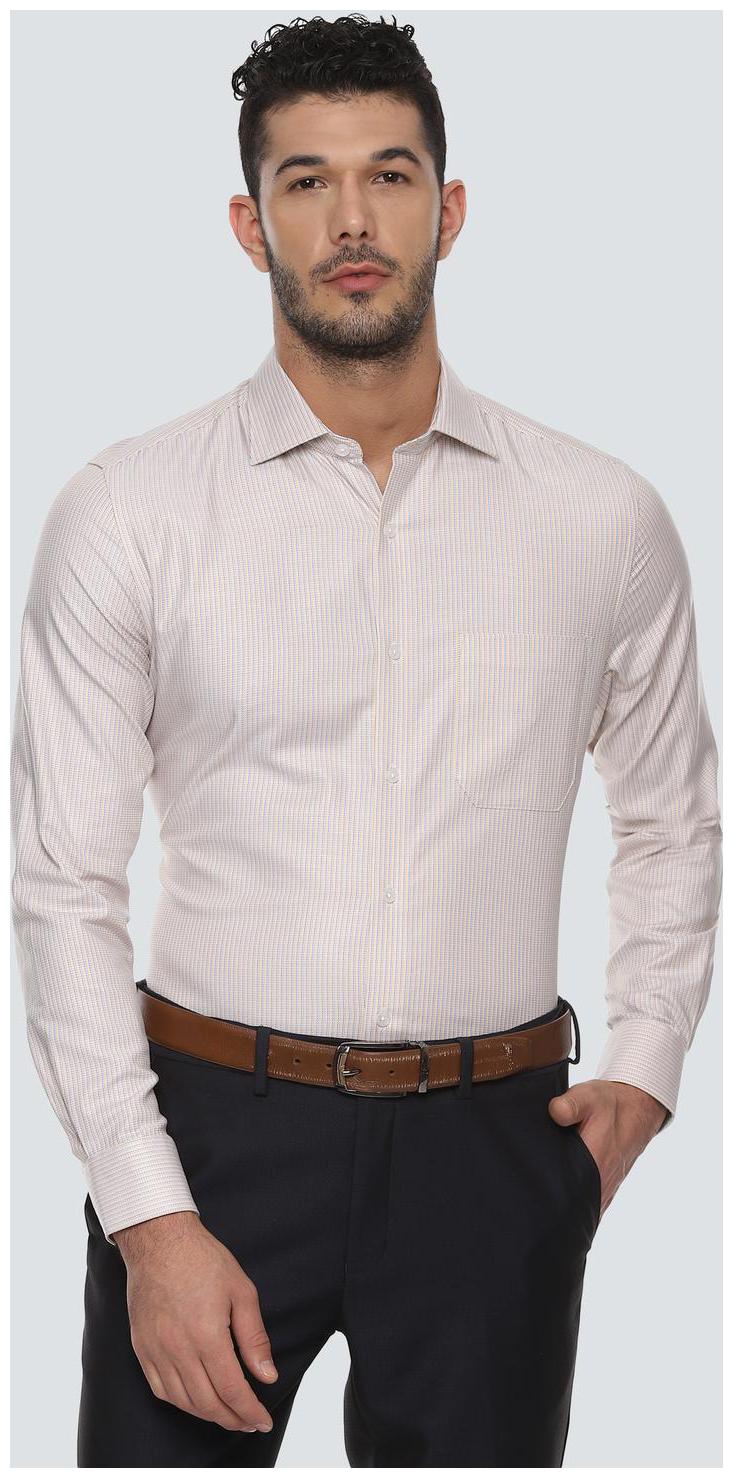 

Louis Philippe Men Regular fit Formal Shirt - Beige