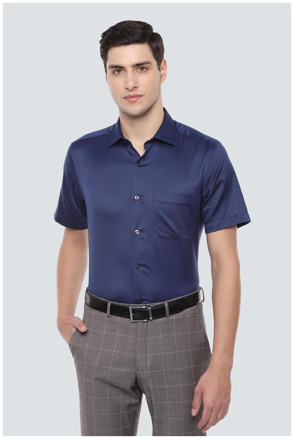 

Louis Philippe Men Regular fit Formal Shirt - Navy blue