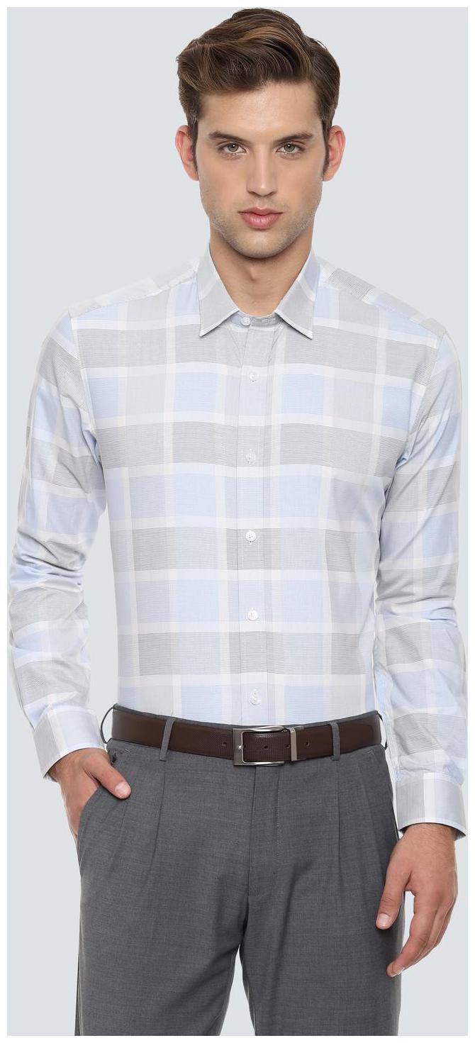 

Louis Philippe Men Slim fit Formal Shirt - Grey White