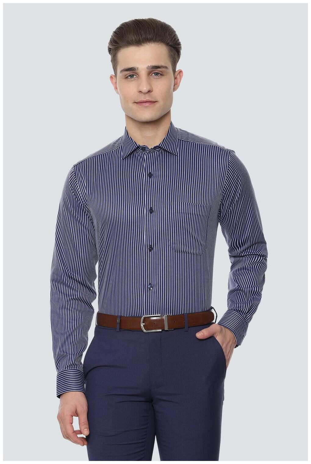 

Louis Philippe Men Slim fit Formal Shirt - Blue