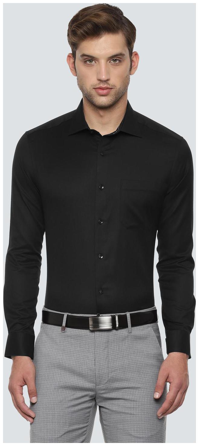 

Louis Philippe Men Regular fit Formal Shirt - Black