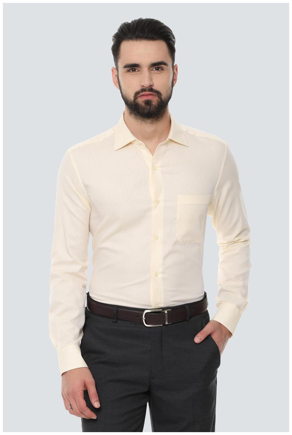 

Louis Philippe Men Regular fit Formal Shirt - Yellow