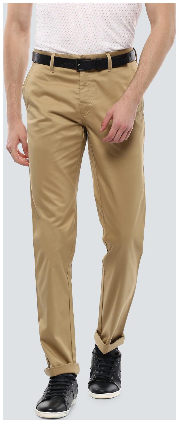 

Louis Philippe Men Brown Solid Slim fit Regular trousers