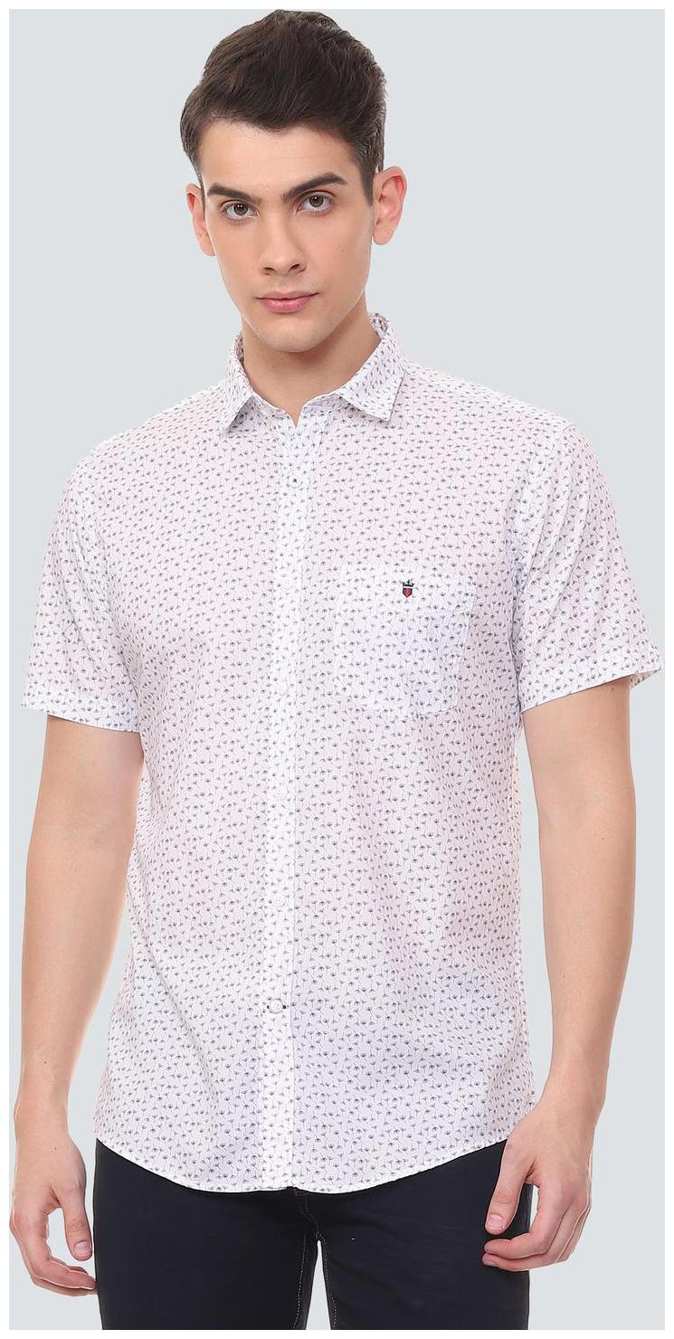 

Louis Philippe Men White Printed Slim Fit Casual Shirt