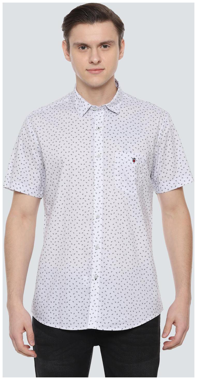 

Louis Philippe Men White Printed Slim Fit Casual Shirt