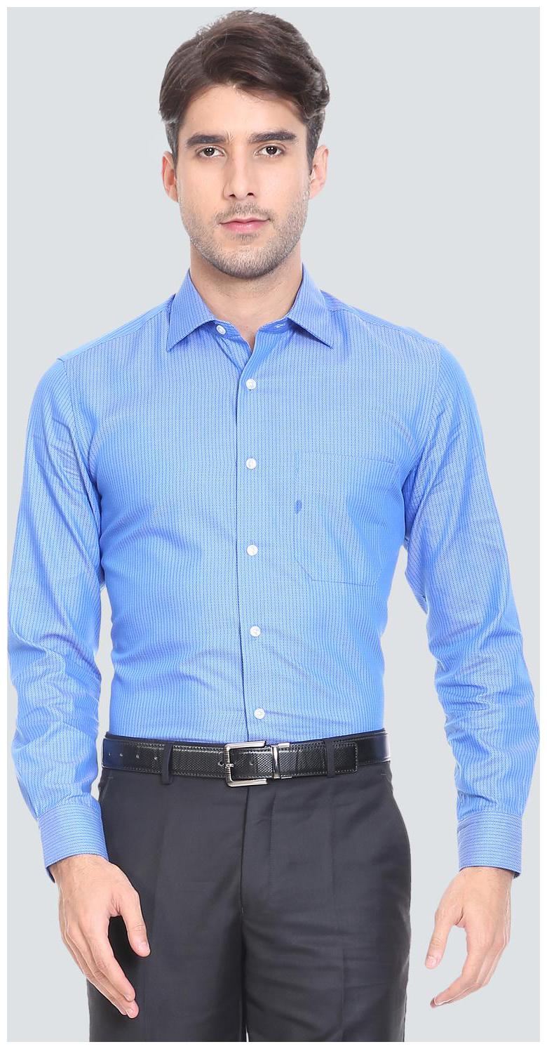 

Louis Philippe Men Regular fit Formal Shirt - Blue