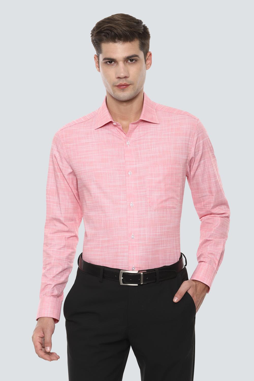 

Louis Philippe Men Regular fit Formal Shirt - Pink
