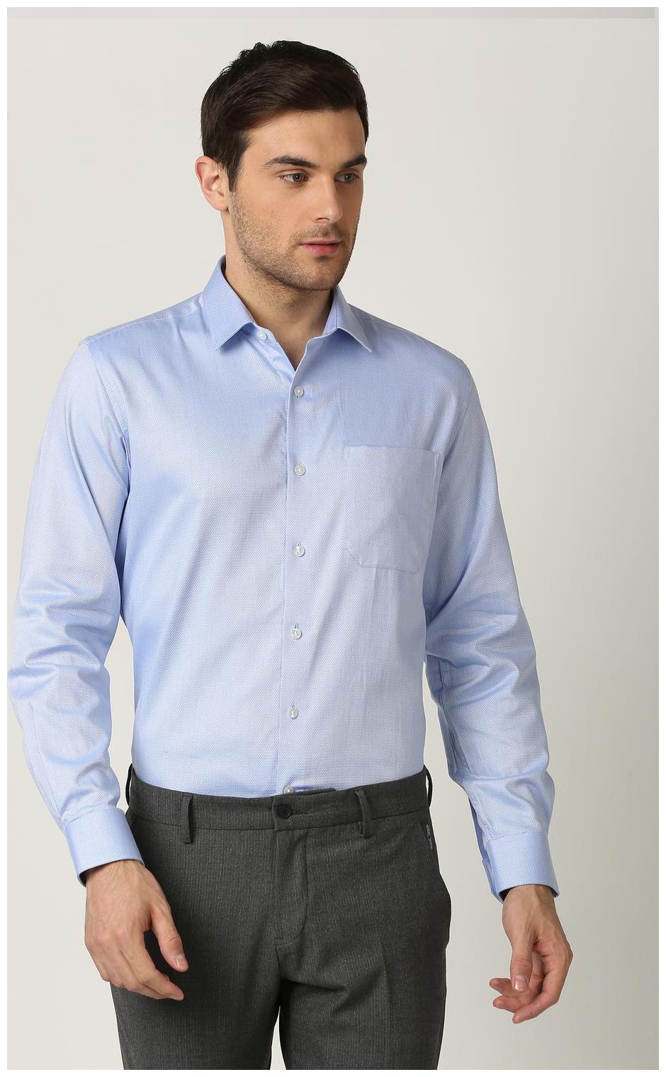 

Louis Philippe Men Slim fit Formal Shirt - Blue
