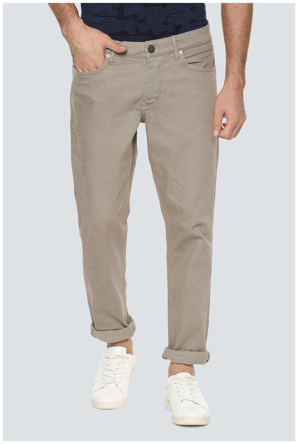 

Louis Philippe Men Beige Slim Fit Jeans