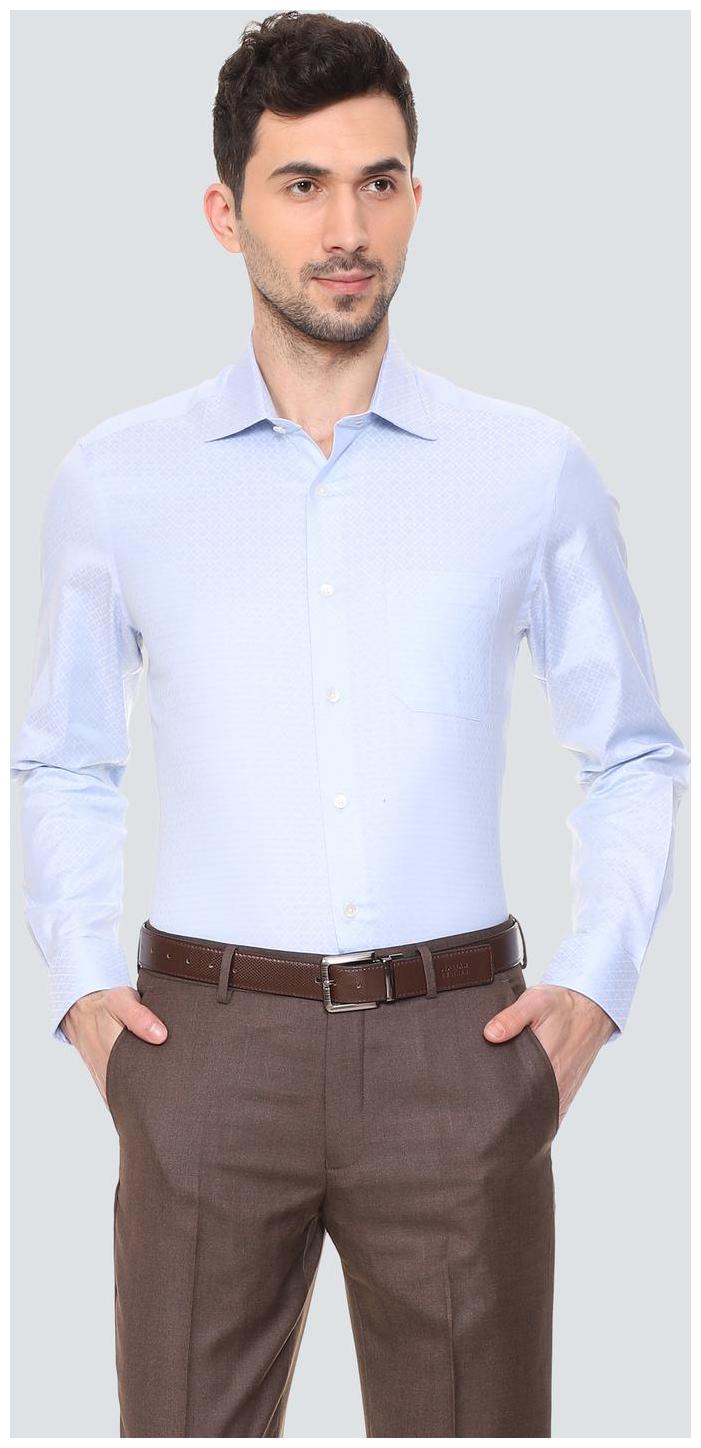

Louis Philippe Men Regular fit Formal Shirt - Blue