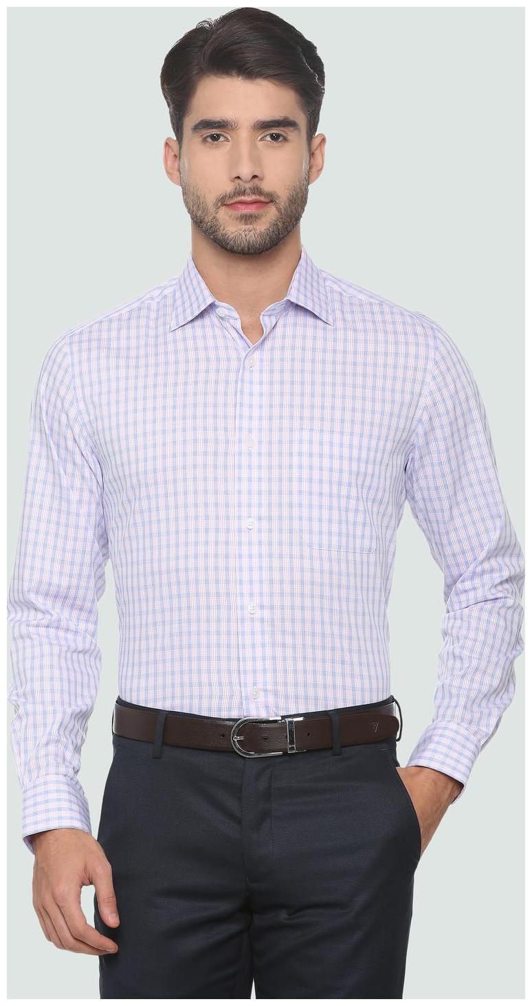 

Louis Philippe Men Regular fit Formal Shirt - Blue