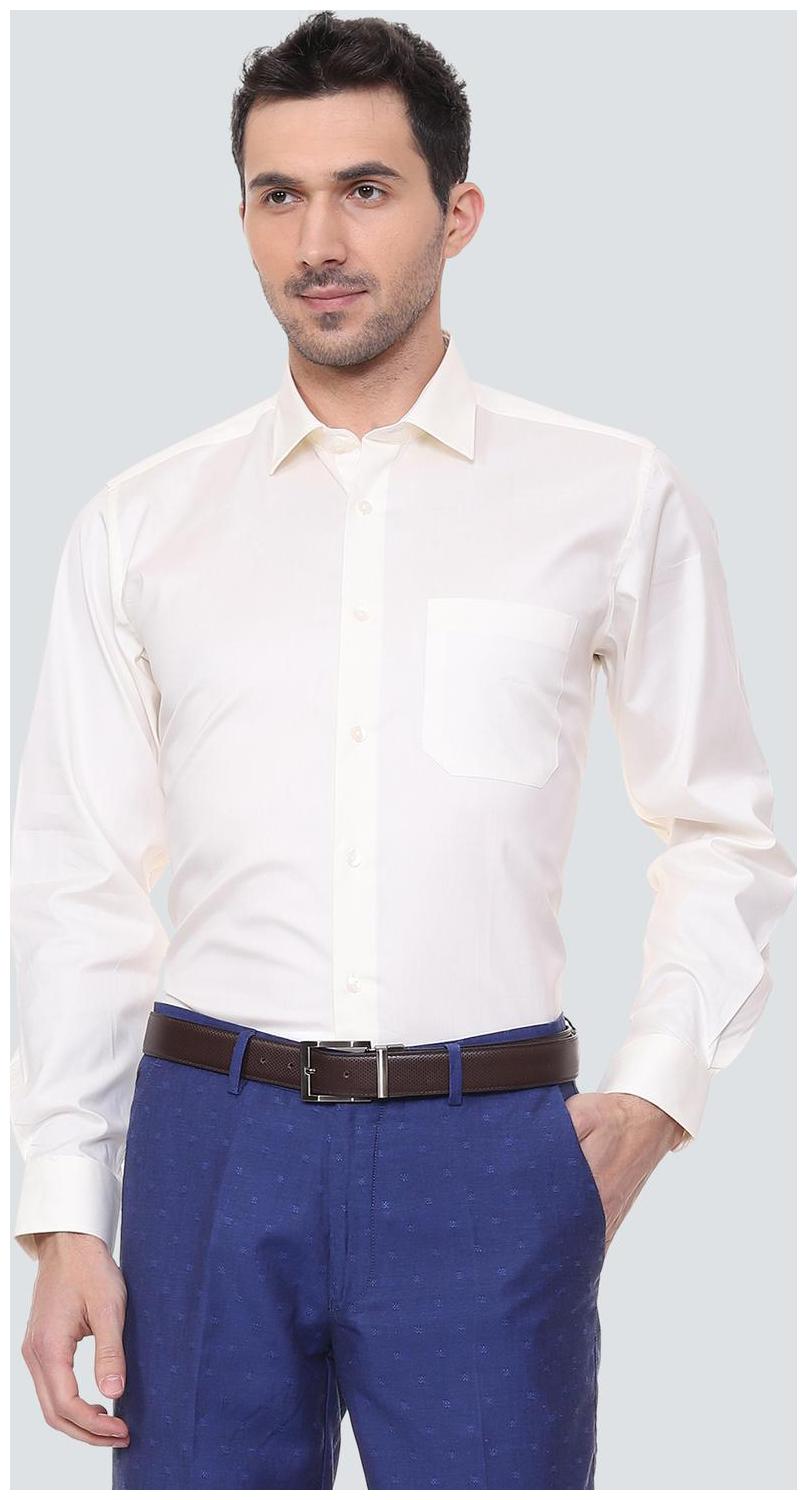 

Louis Philippe Men Slim fit Formal Shirt - Beige