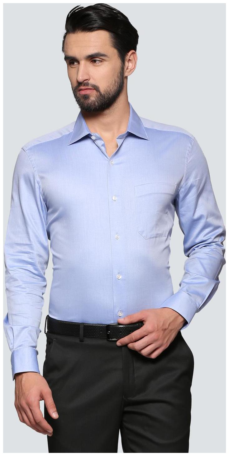 

Louis Philippe Men Regular fit Formal Shirt - Blue
