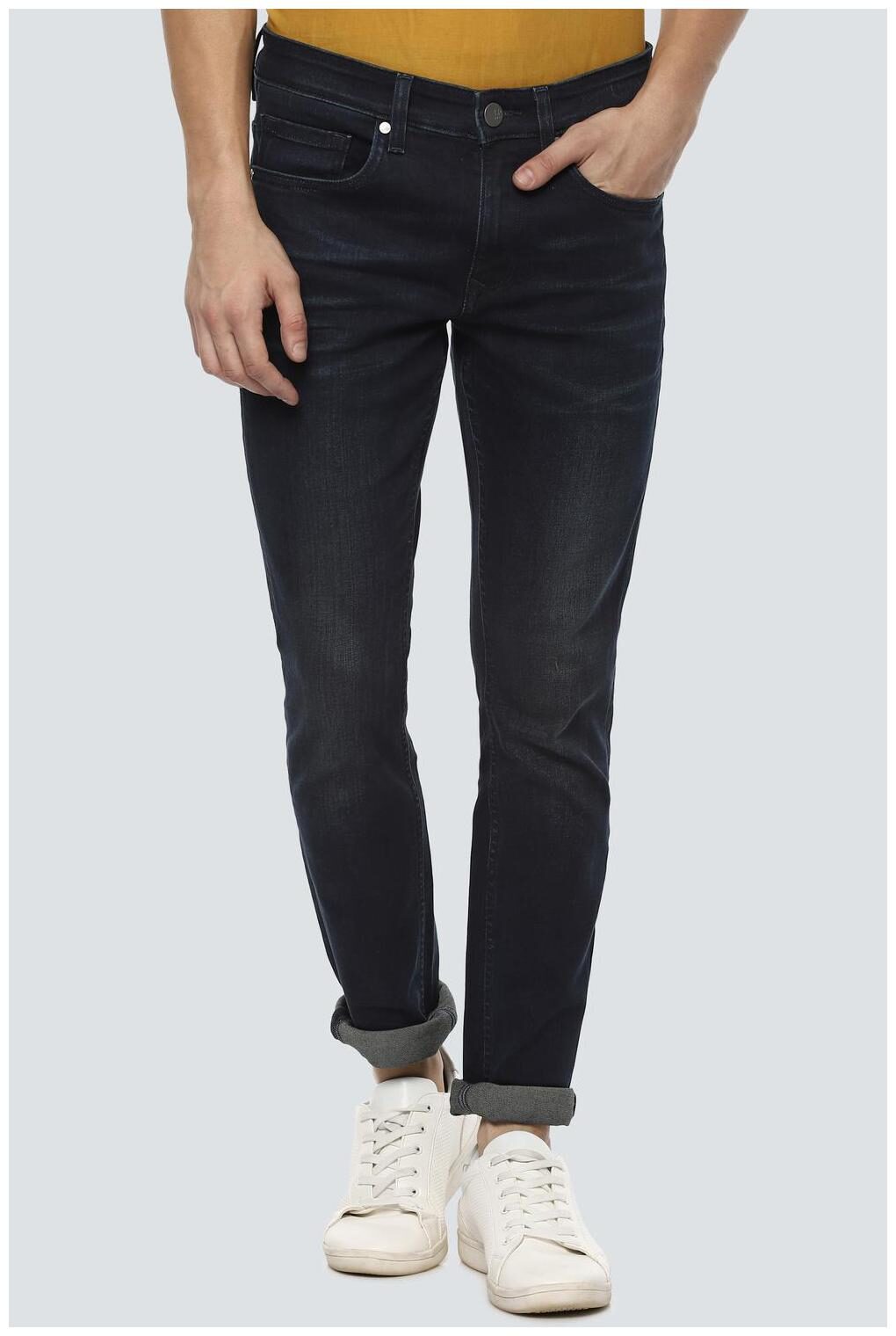 

Louis Philippe Men Navy Blue Slim Fit Jeans