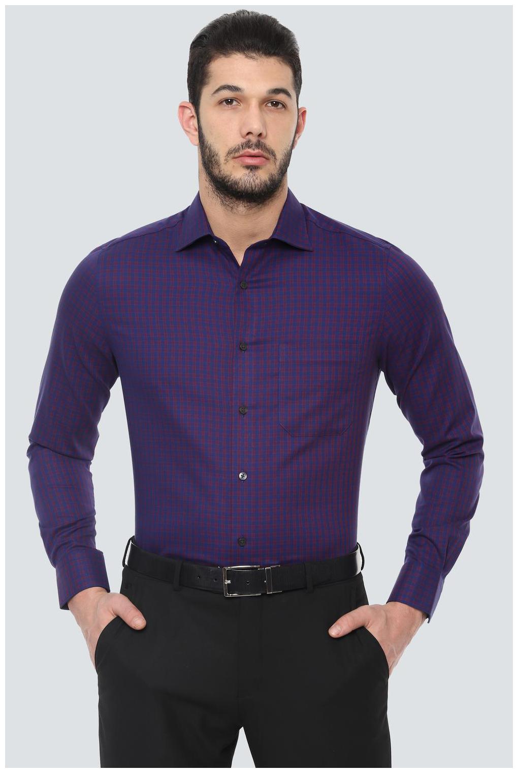 

Louis Philippe Men Regular fit Formal Shirt - Navy blue