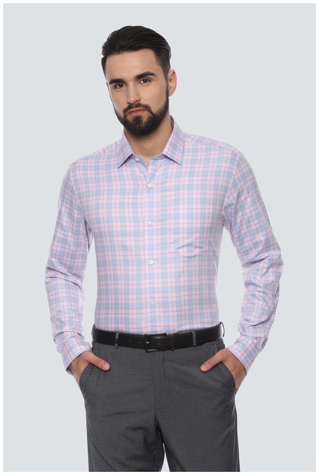 

Louis Philippe Men Slim fit Formal Shirt - Pink