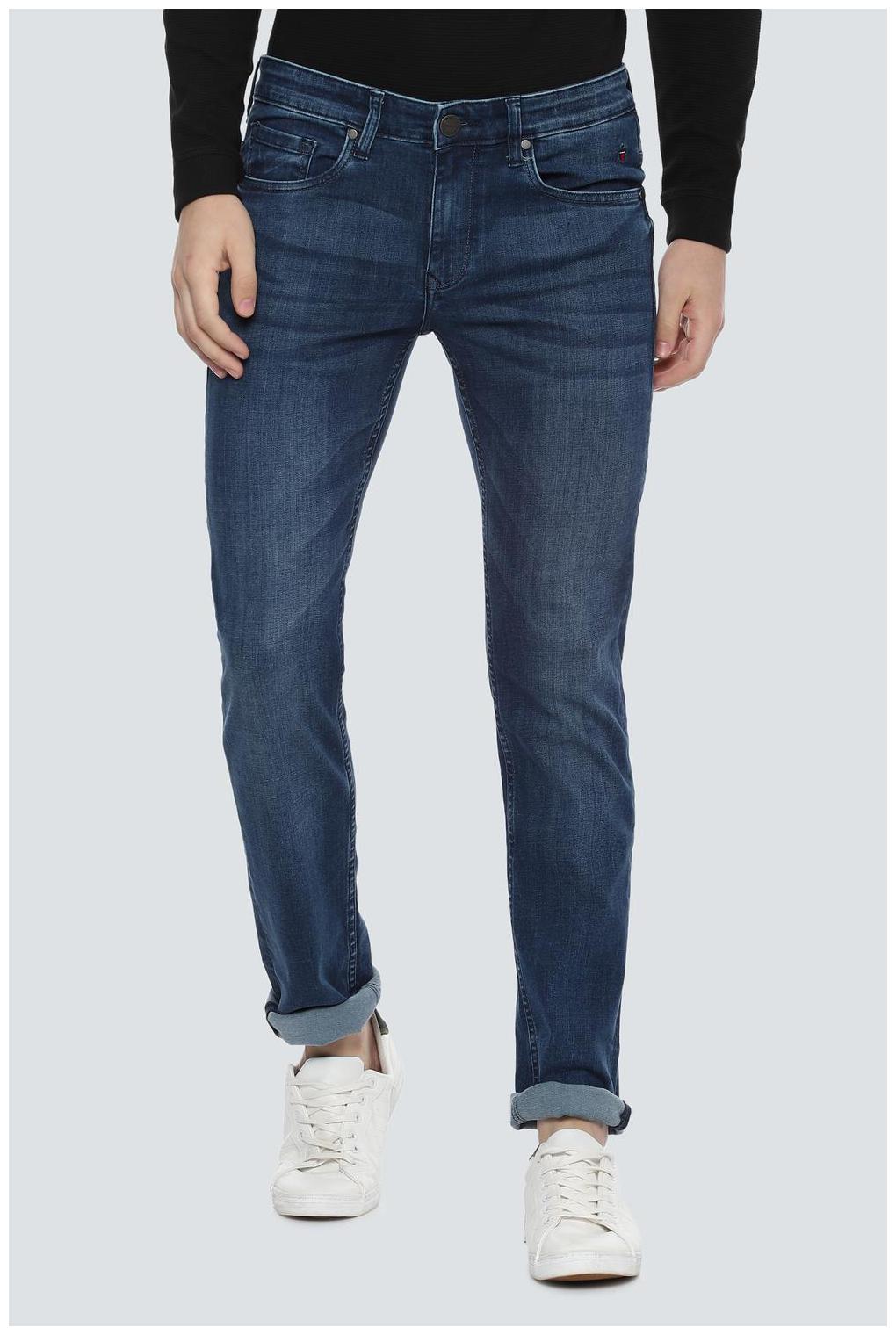 

Louis Philippe Men Navy Blue Slim Fit Jeans