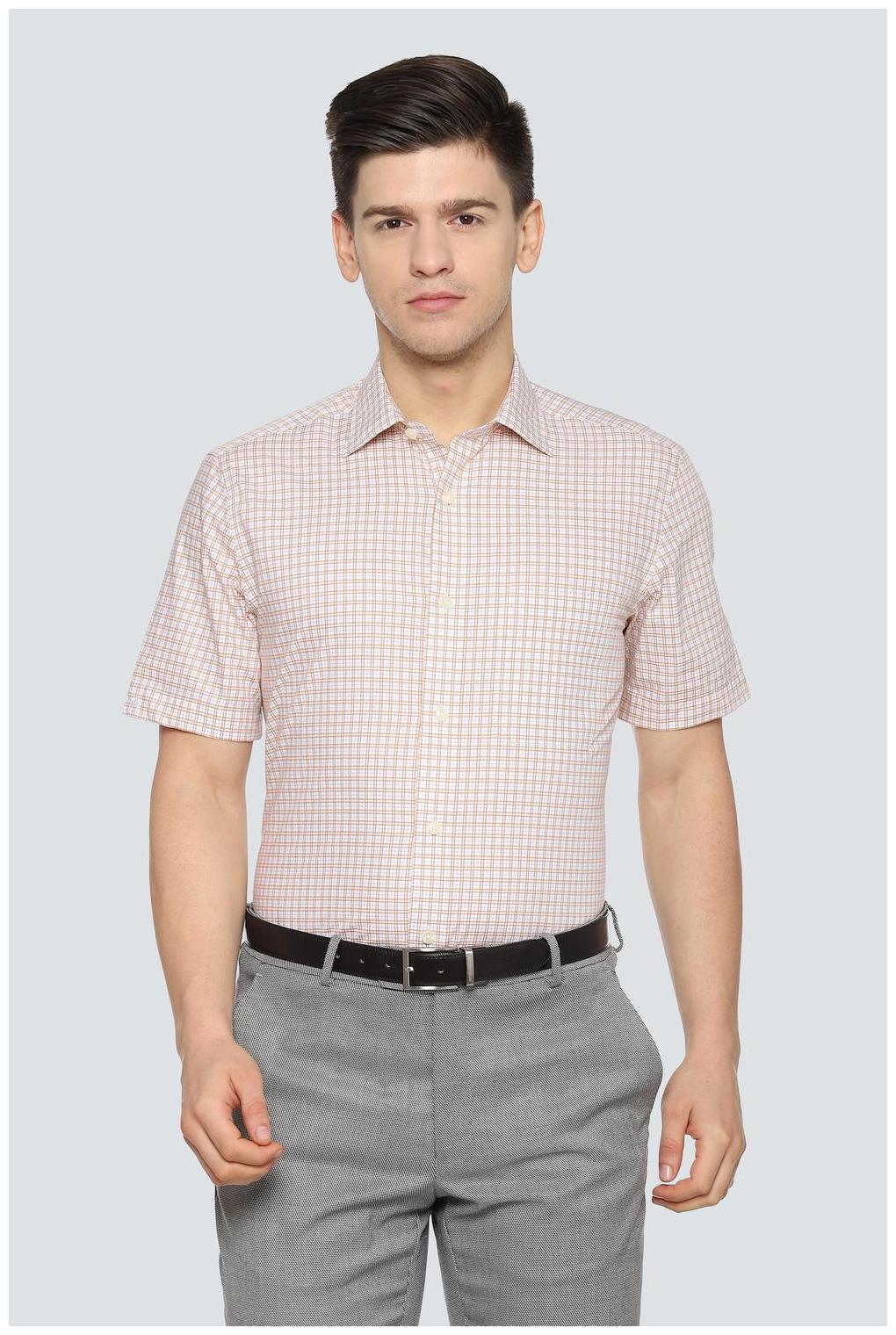 

Louis Philippe Men Regular fit Formal Shirt - Beige