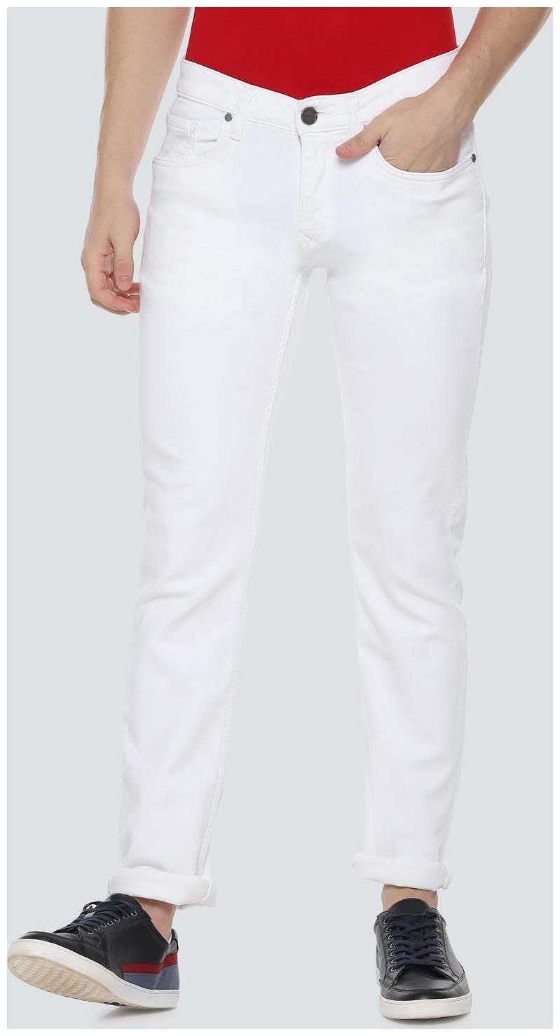 

Louis Philippe Men White Slim Fit Jeans