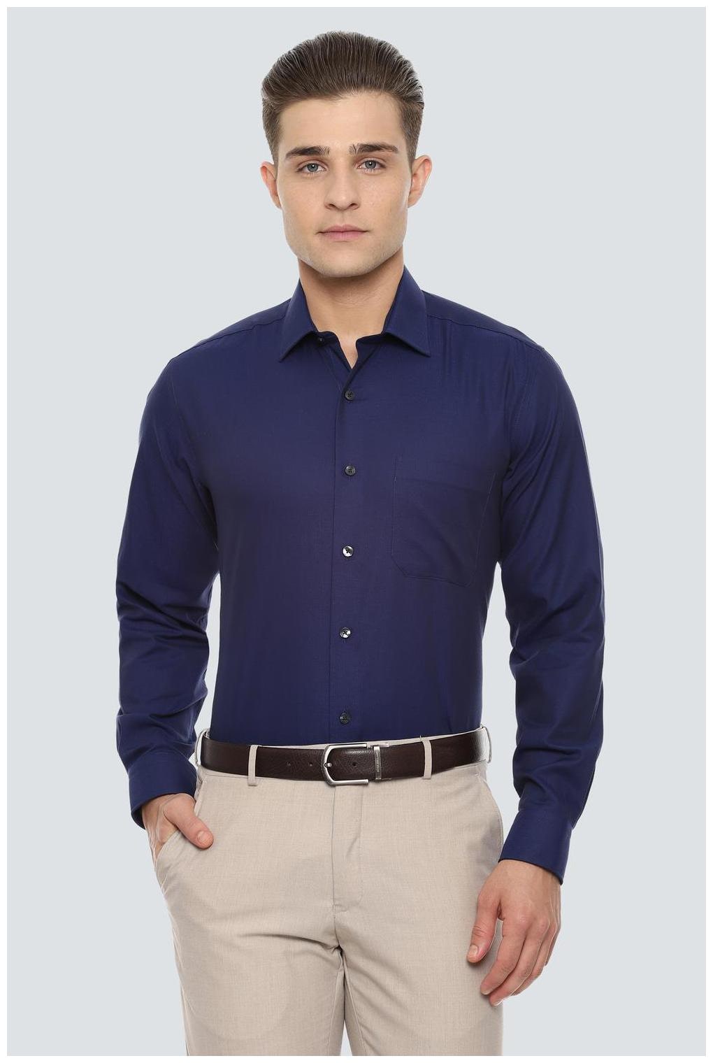 

Louis Philippe Men Slim fit Formal Shirt - Blue