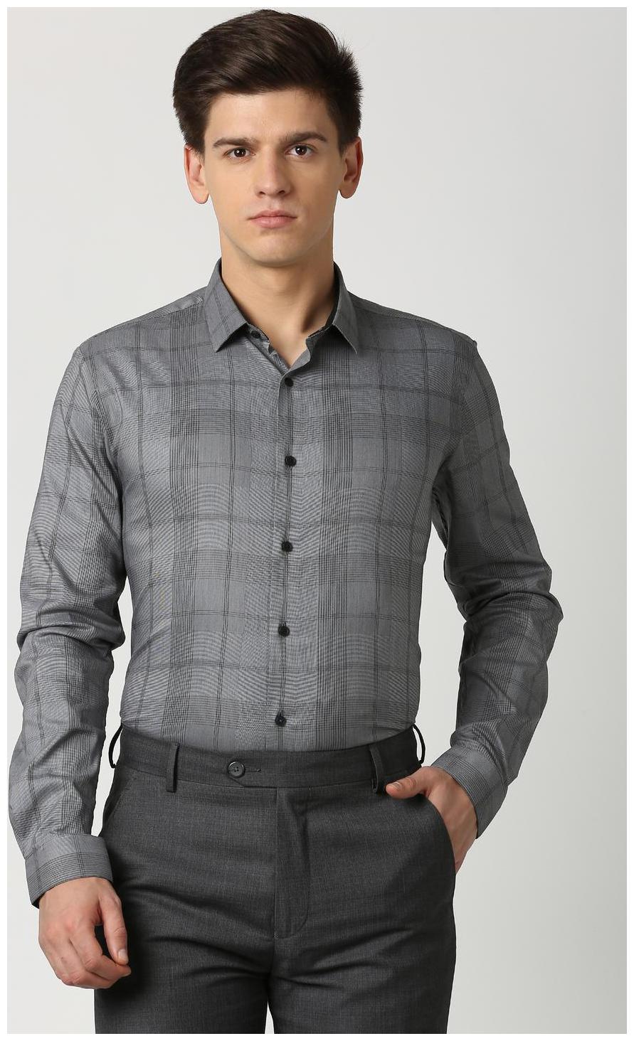 

Louis Philippe Men Slim fit Formal Shirt - Grey