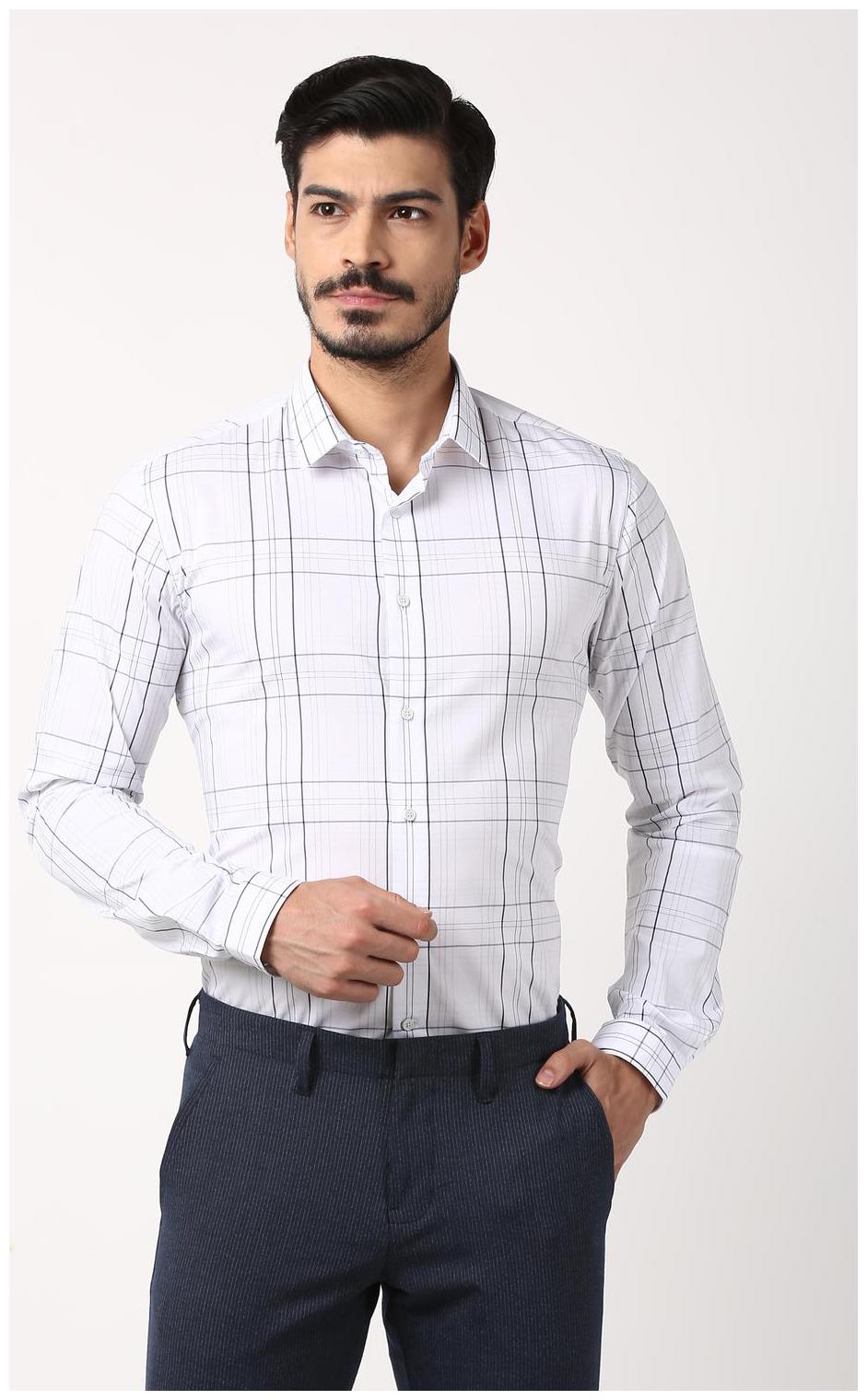 

Louis Philippe Men Super slim fit Formal Shirt - White