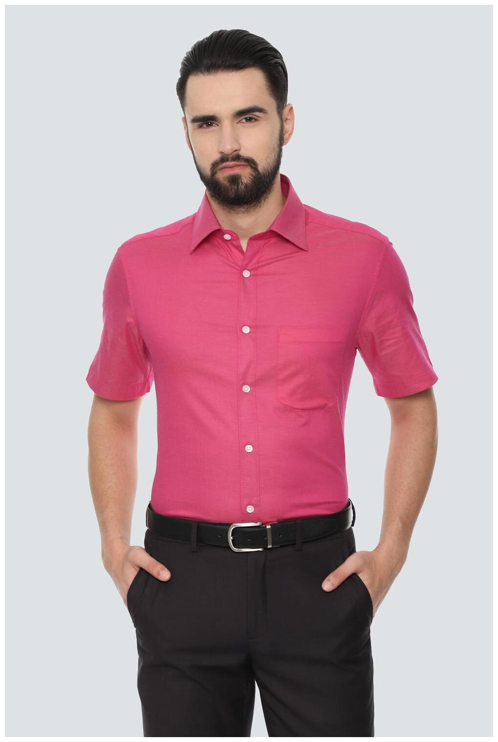 

Louis Philippe Men Regular fit Formal Shirt - Pink