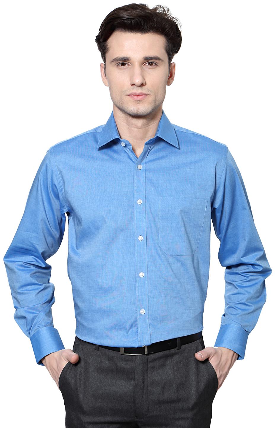 

Louis Philippe Men Slim fit Formal Shirt - Blue