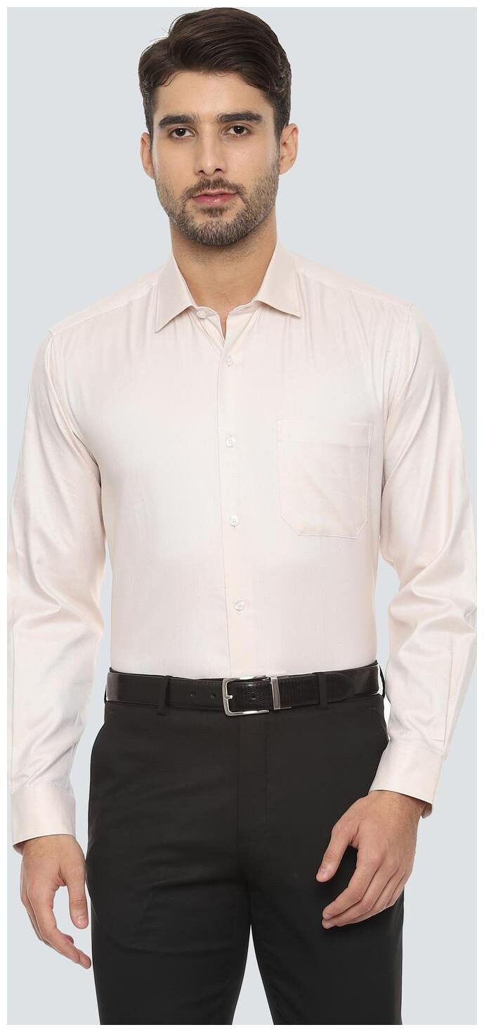 

Louis Philippe Men Slim fit Formal Shirt - Beige