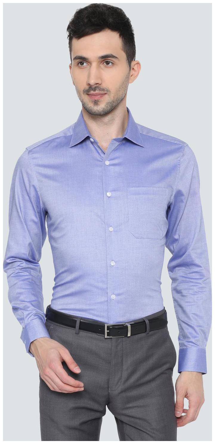 

Louis Philippe Men Regular fit Formal Shirt - Blue
