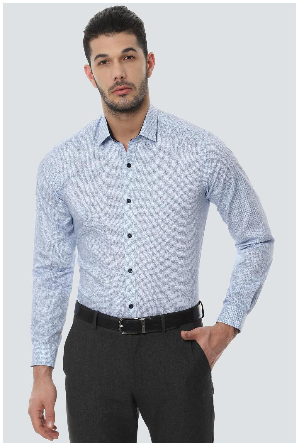 

Louis Philippe Men Slim fit Formal Shirt - Blue