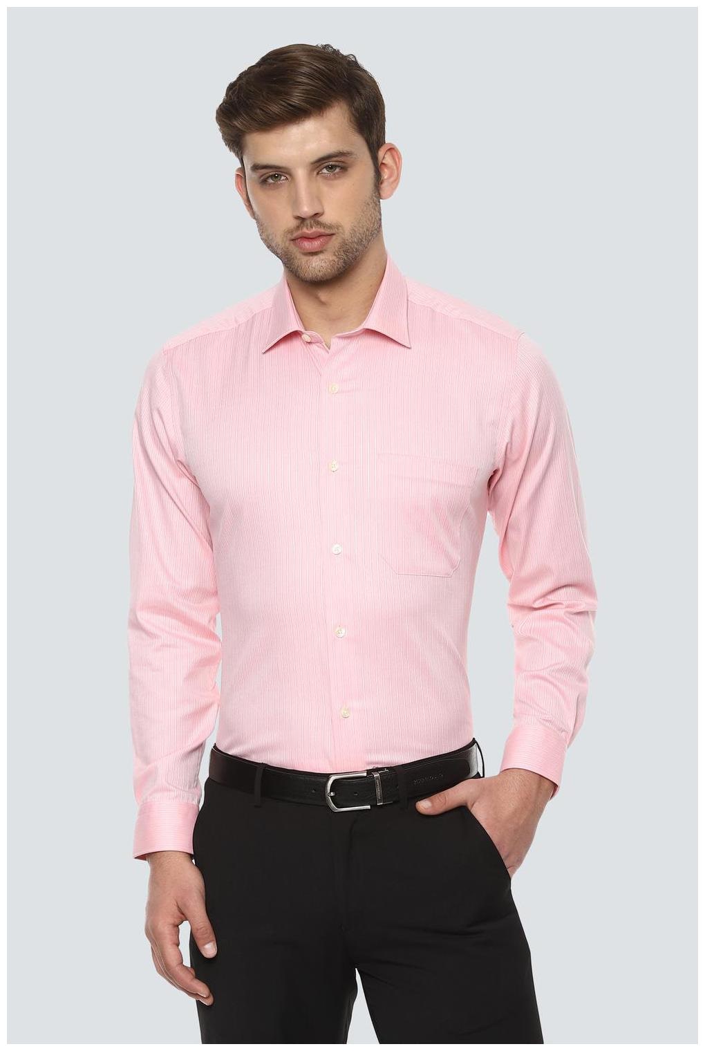 

Louis Philippe Men Slim fit Formal Shirt - Pink