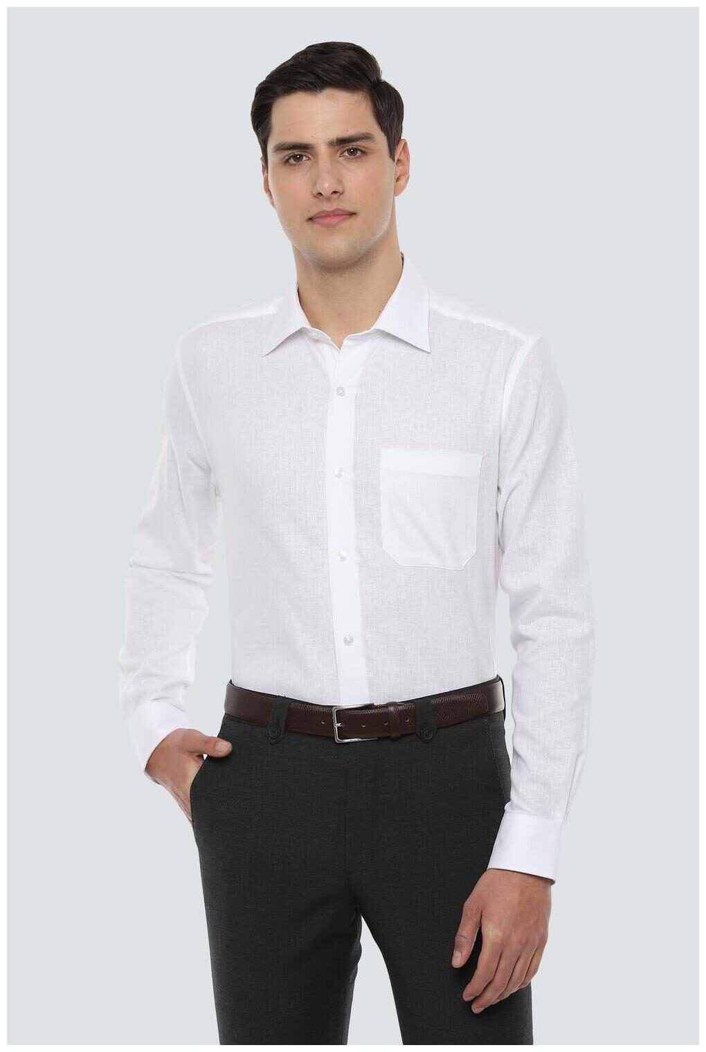 

Louis Philippe Men Regular fit Formal Shirt - White