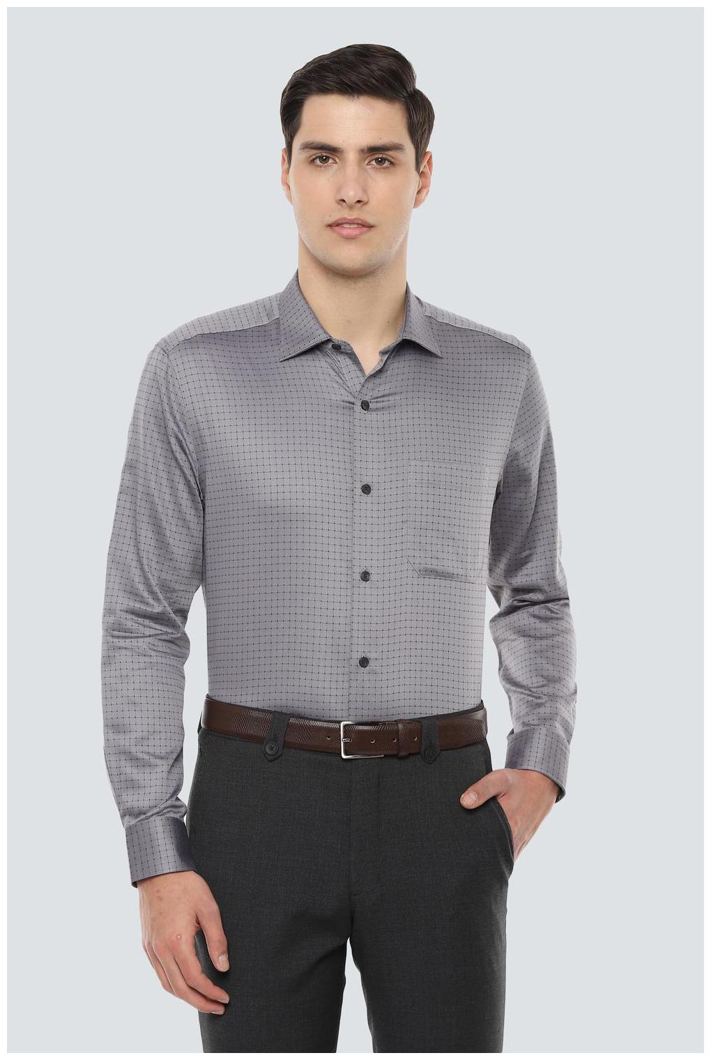 

Louis Philippe Men Regular fit Formal Shirt - Grey