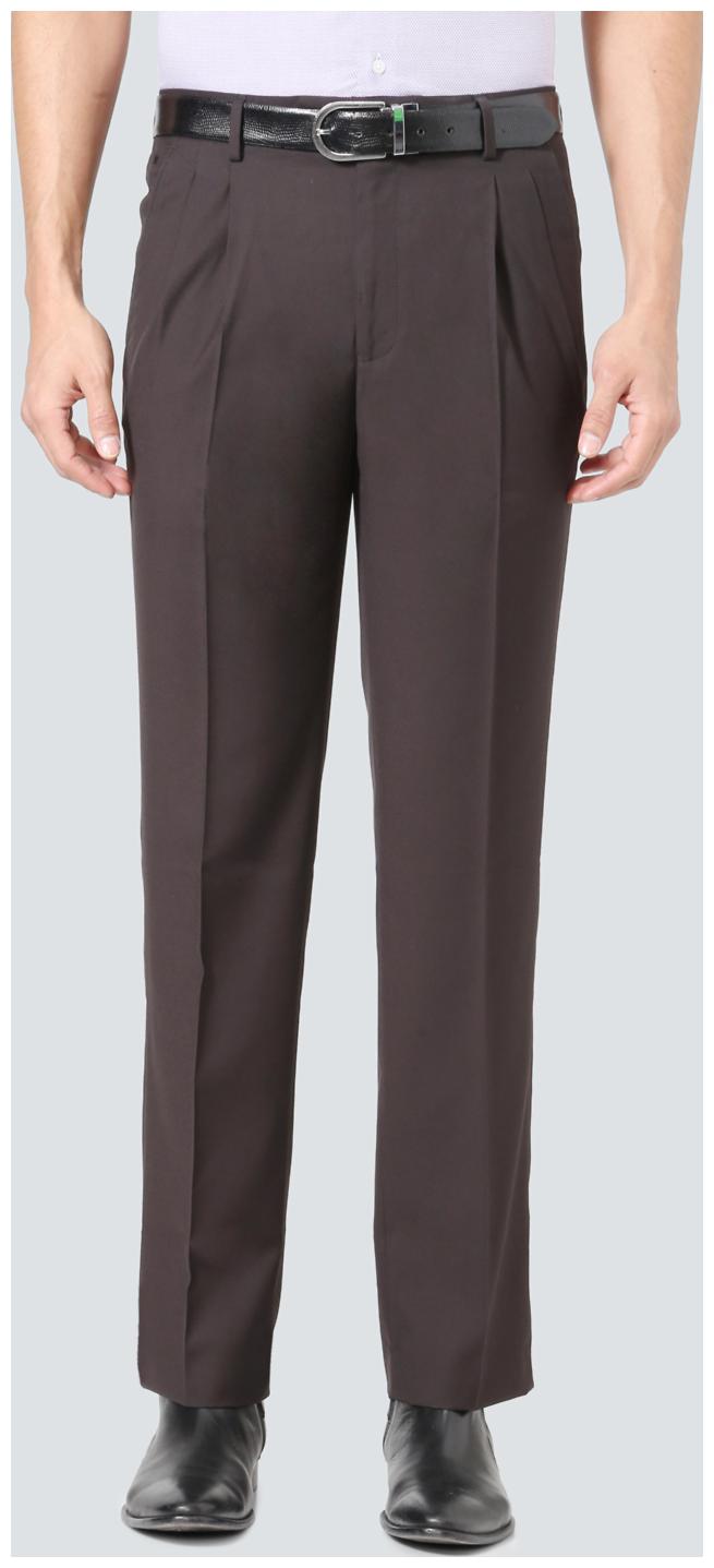 

Louis Philippe Men Solid Regular Fit Formal Trouser - Brown