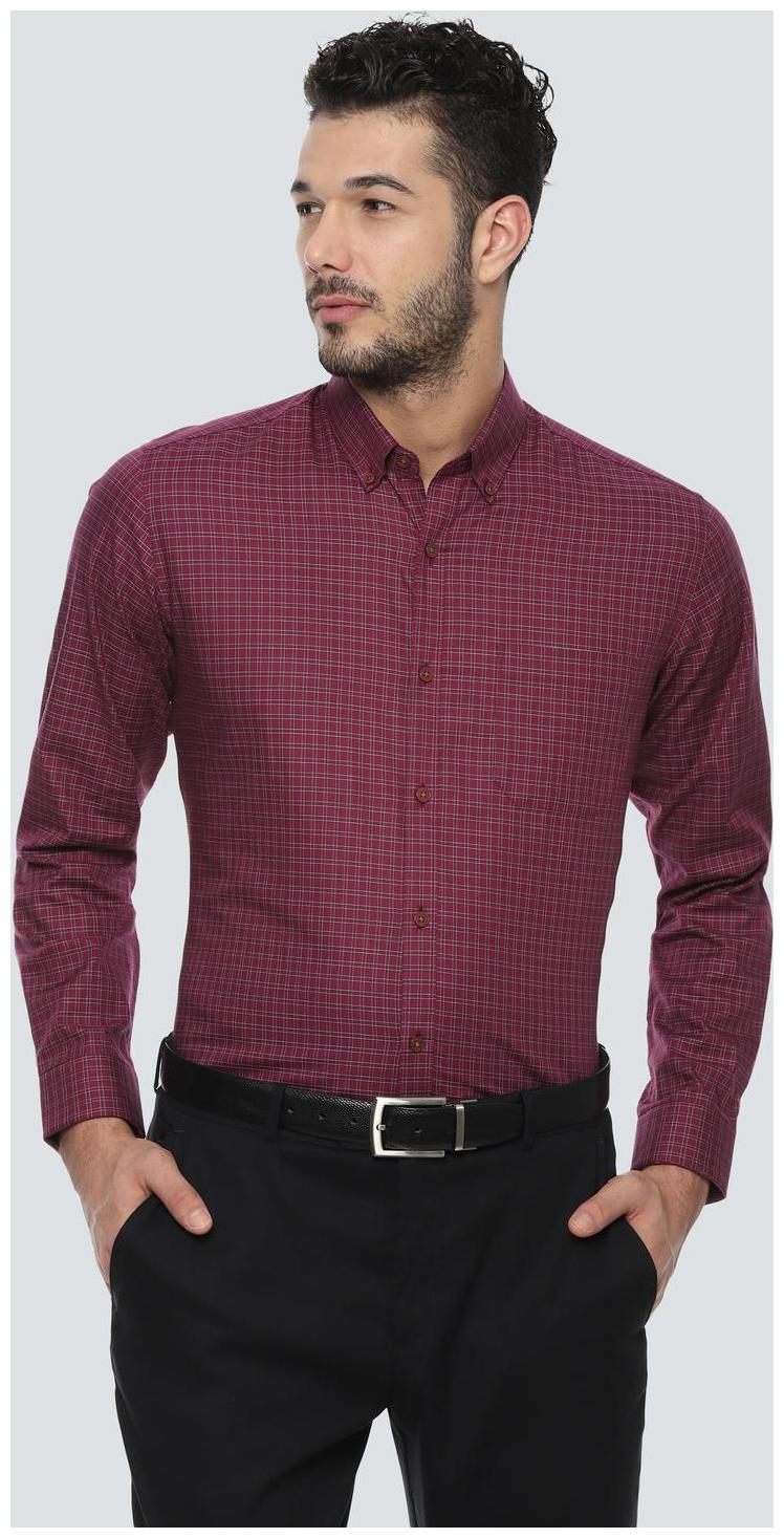 

Louis Philippe Men Slim fit Formal Shirt - Maroon