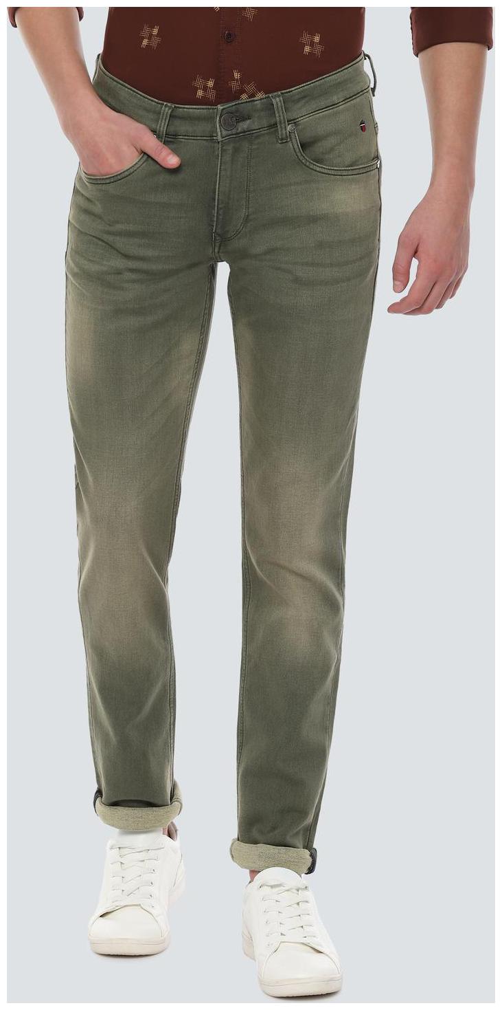 

Louis Philippe Men Olive Slim Fit Jeans