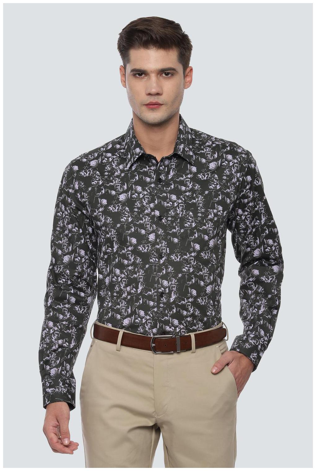

Louis Philippe Men Slim fit Formal Shirt - Grey