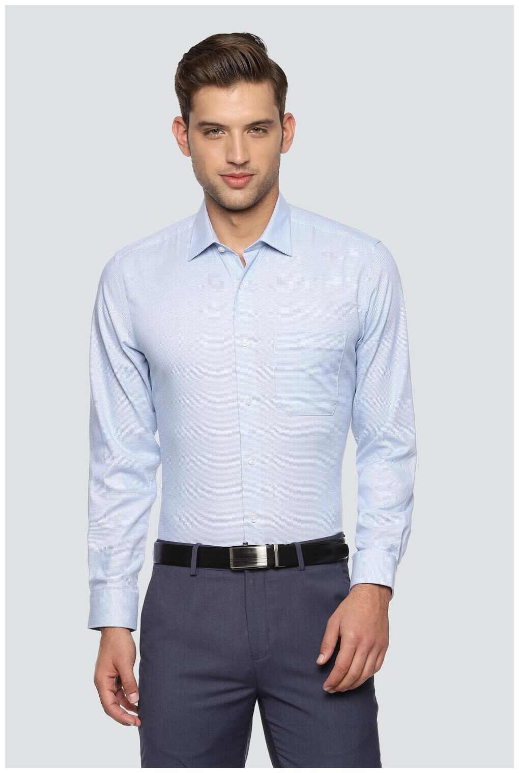 

Louis Philippe Men Slim fit Formal Shirt - Blue