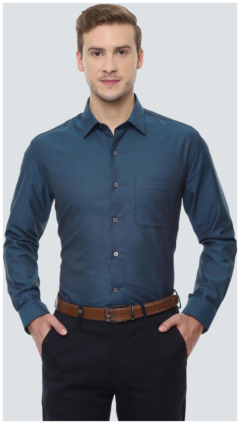 

Louis Philippe Men Regular fit Formal Shirt - Blue